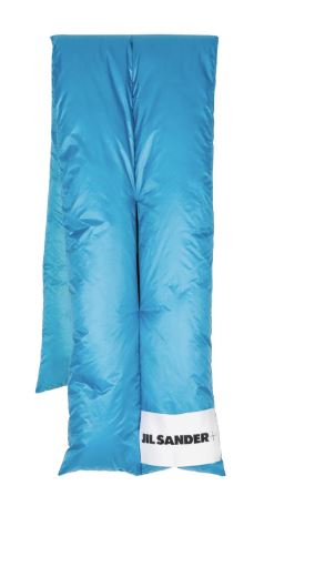 JIL SANDER 다운 스카프 01 CYAN 블루